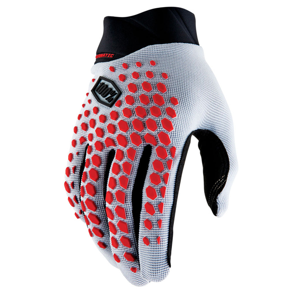 GEOMATIC Gloves Grey/Racer Red