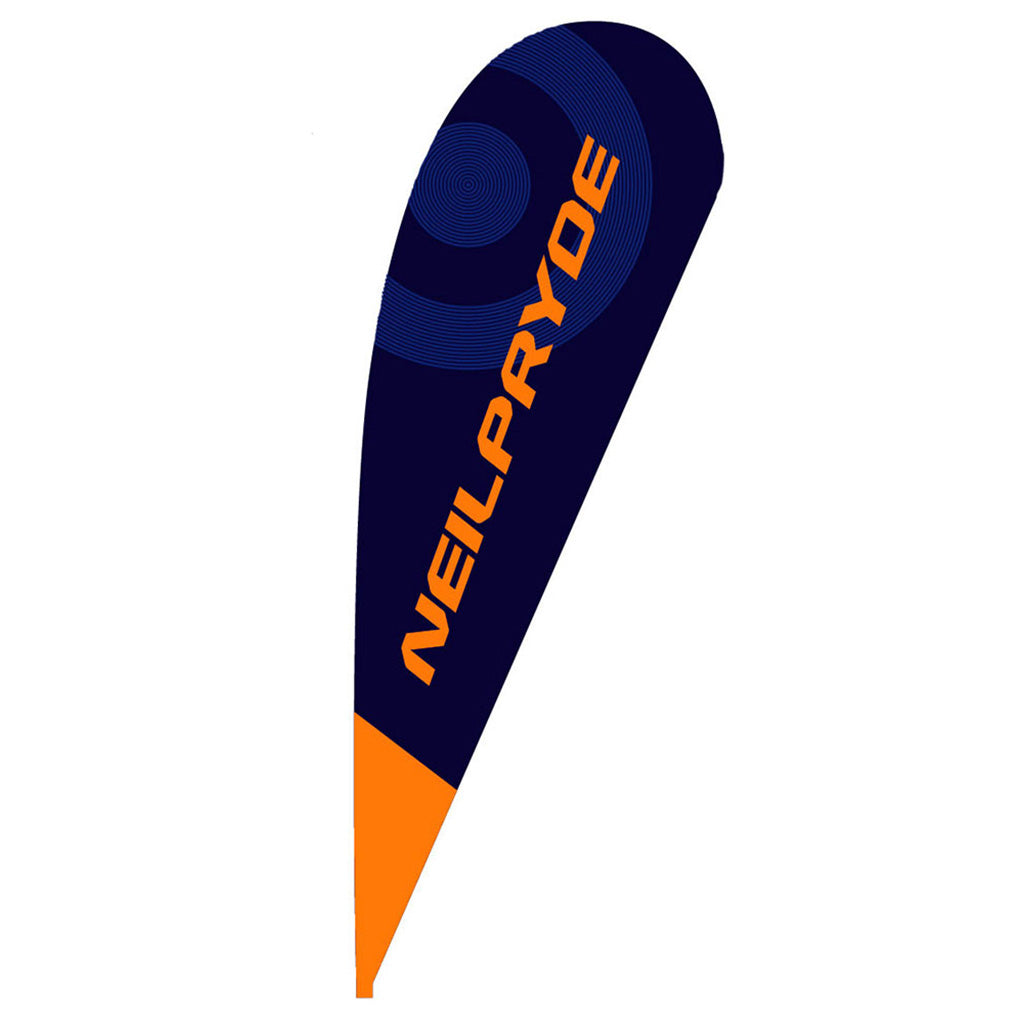 NP Beach Flag Set 220 x 60  C1 Blue / Orange