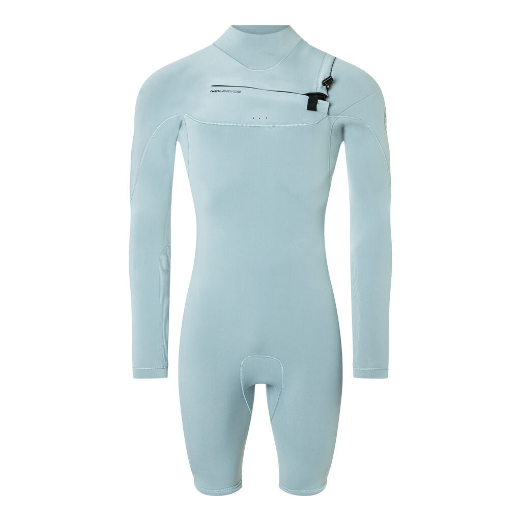 Wizard 3/2 Shorty L/S GBS FZ - C5 Light grey-blue