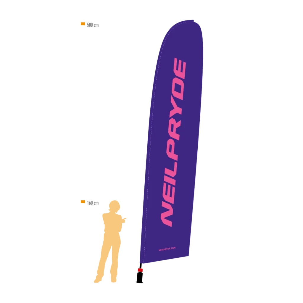Beach Flag Set - C1 Purple/Pink
