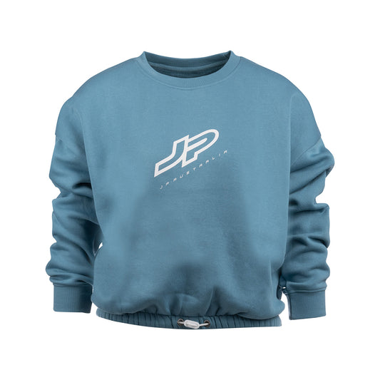 Womens Sweater White / Peacock Blue