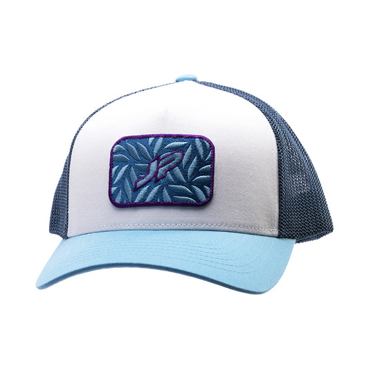 Floral Net Cap White/Blue