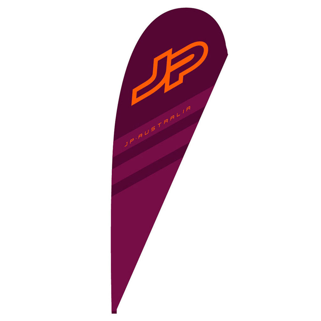 JP Beach Flag Set 220 x 60  C2 Berry / Orange