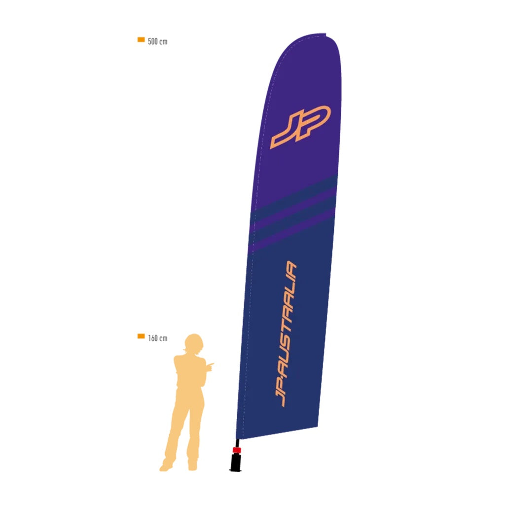 Beach Flag Set - C2 Purple/Orange