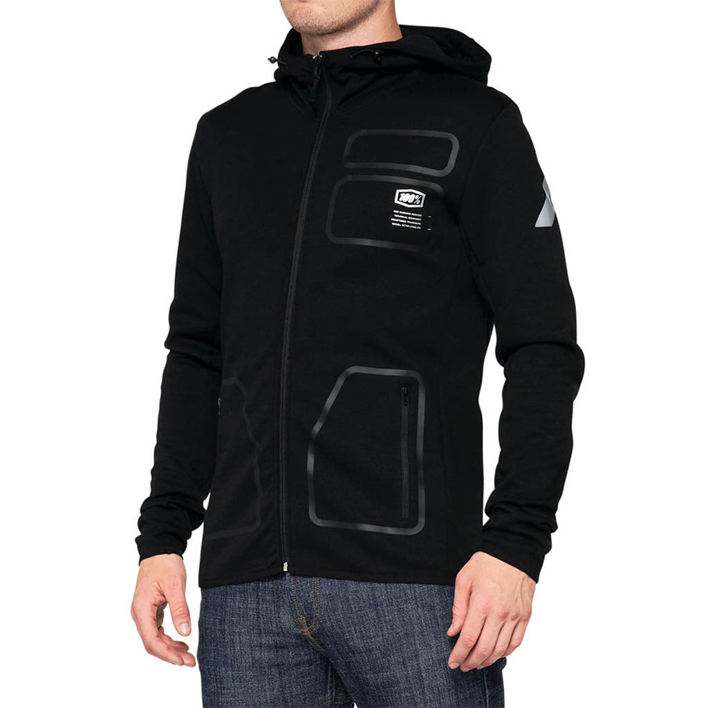 VICEROY Tech Zip Hoodie Black