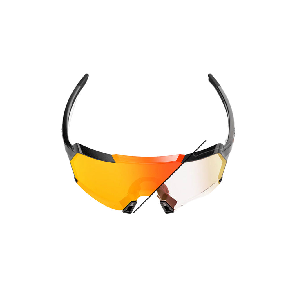 KORBIN - Gloss Black - Orange Mirror Photochromic
