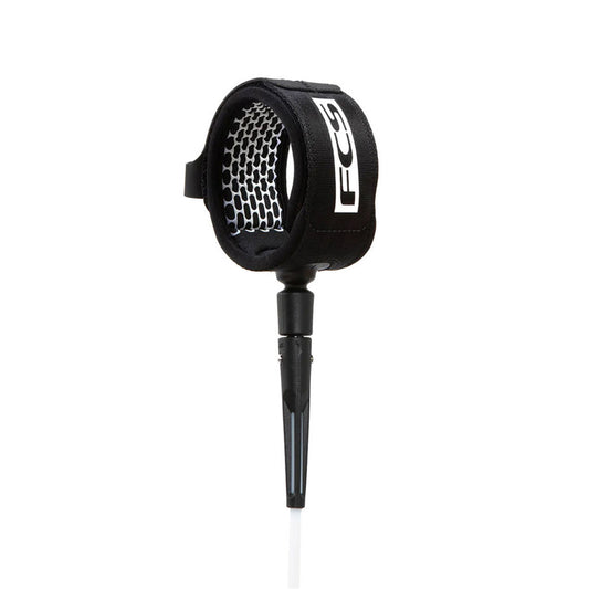 FCS 8' All Round Essential Leash White/Black