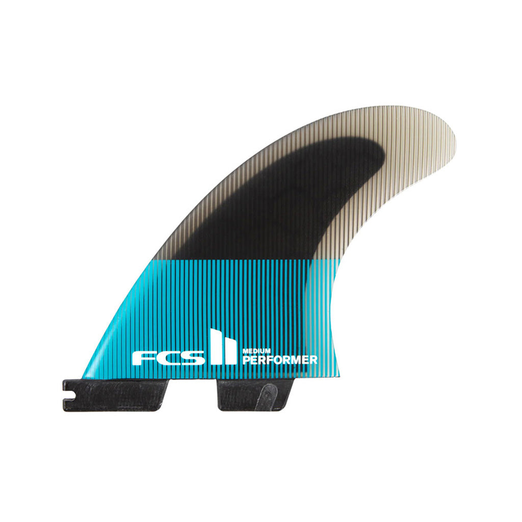 FCS II Performer PC Large Teal/Black Quad  Fins