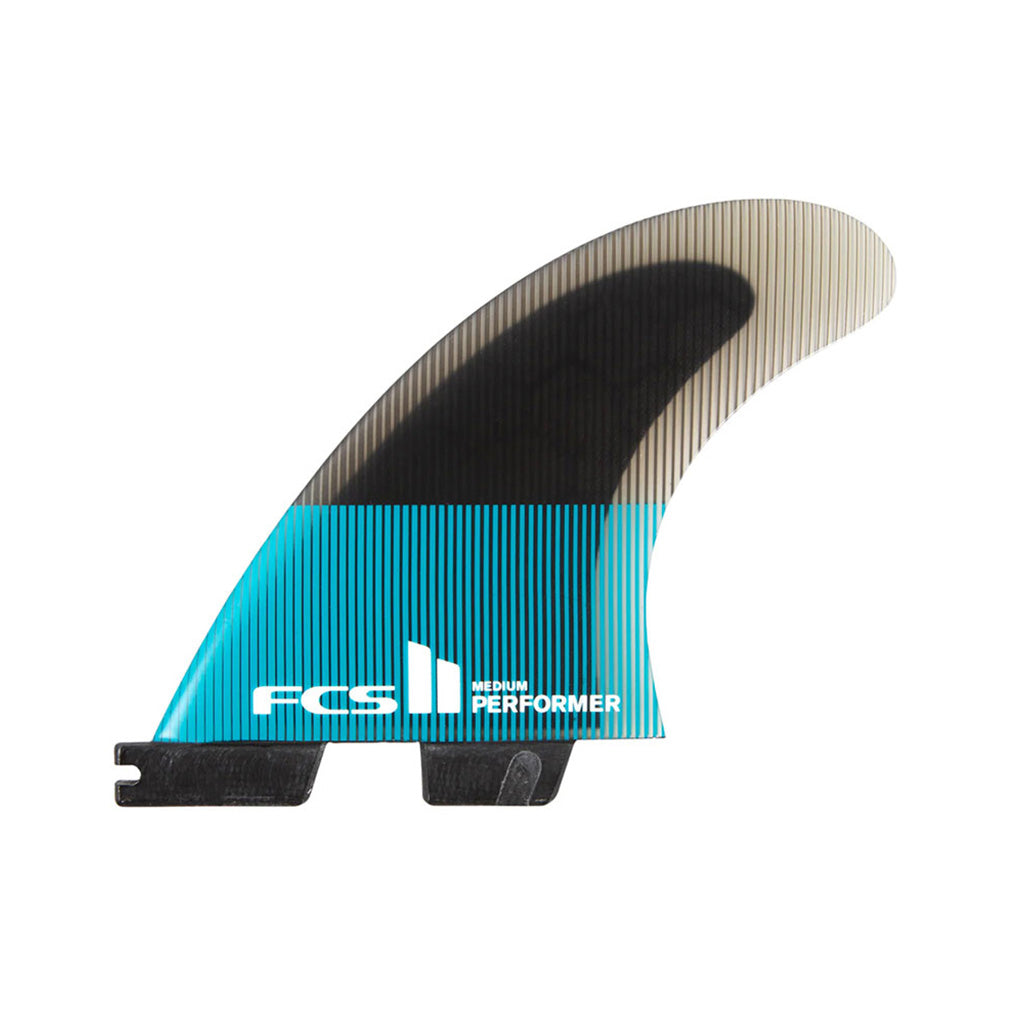 FCS II Performer PC Medium Teal/Black Quad  Fins