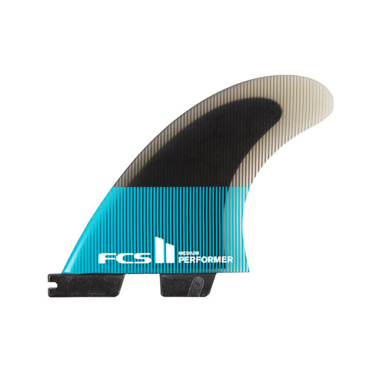 FCS II Performer PC Small Teal/Black Tri  Fins