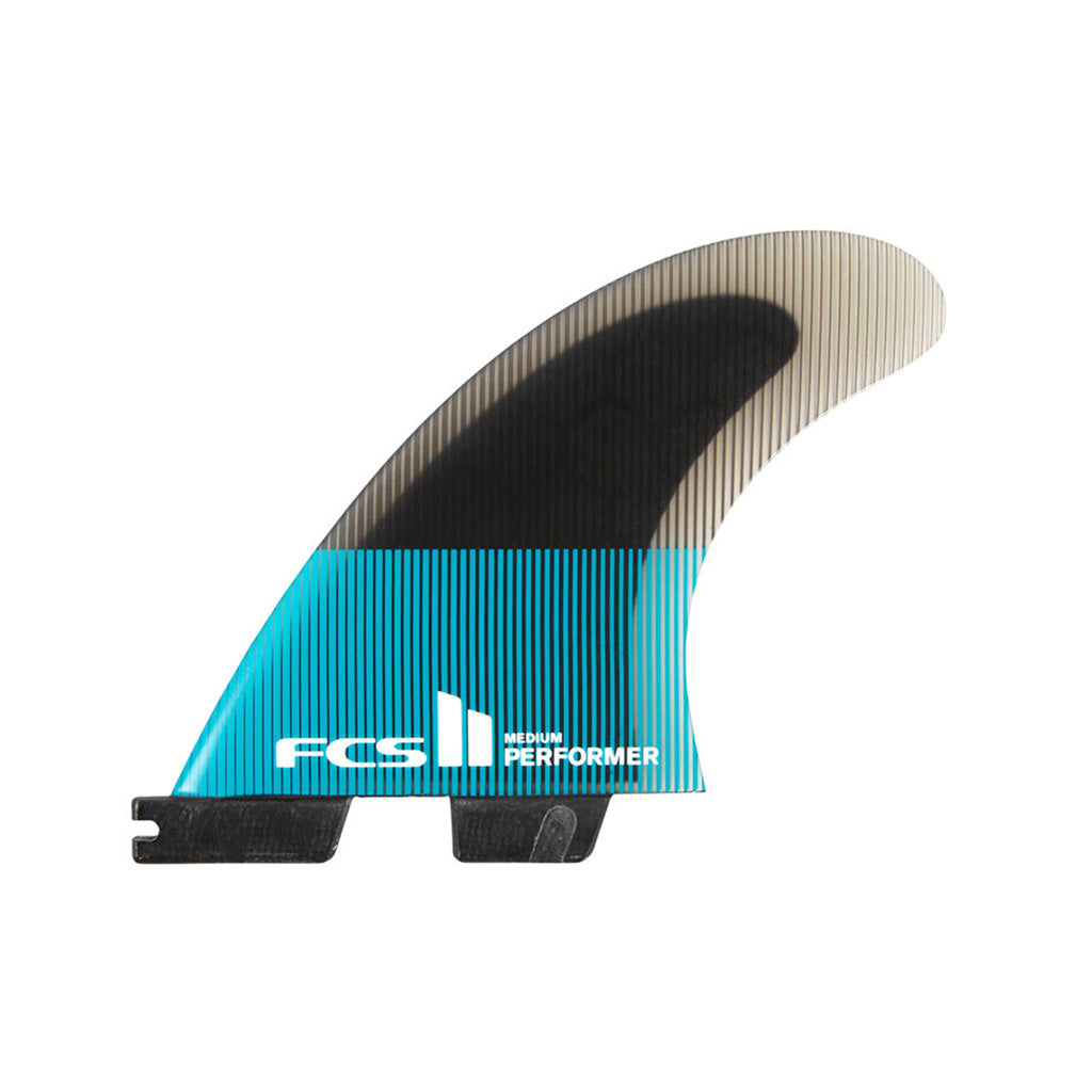 FCS II Performer PC XLarge Teal/Black Tri  Fins